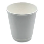 Boardwalk Paper Hot Cups, Double-walled, 10 Oz, White, 500/CARTON. Fixed Price $88.62.