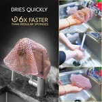 3PK Scourer (6PCS) Heavy Duty Dish Scrubbers, Non-scratch Scouring Pads. Fixed Price $19.99.