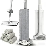 Wet Dry Flat Microfiber Mop For Hardwood Floors, Washable Pads Included, 36.... Fixed Price $32.21.