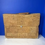 Earth Wood 100% Cork Faro Briefcase Natural Sustainable Vegan Leather Laptop Bag. Fixed Price $115.00.