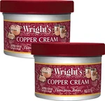 Wrights Copper Brass Cream Polish 8 Oz Pack Of 2 Safe Jewelry Cleaner. Fixed Price $24.89.
