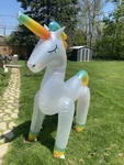 Sun Squad Inflatable Giant Unicorn Sprinkler 6 Ft Tall Used Twice No Box. Fixed Price $9.59.