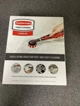 Rubbermaid Scrubber W/ Oscilation Heads - Battery Powered 5 Piece M43E. Fixed Price $22.40.