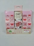 Cwc Cook With Color 6-PACK Reusable Peva Storage Bags Pink Red Bows Cherries. Fixed Price $8.00.