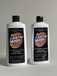 2 Cooktop Magic Glass Ceramic Smoothtop Cleaner White Bottles Black Cap New Seal. Fixed Price $54.99.