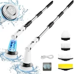 Swtroom Electric Spin Scrubber, Cleaning Brush Extendable, HK-050 White/black. Fixed Price $32.02.