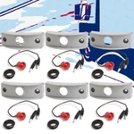 6X Peterson Red Side Marker Light+gray Mount For Curved Surfaces. Fixed Price $158.04.