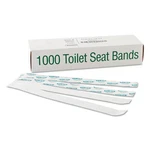 Bagcraft 300591 Sani/shield 16" X 1.5" Toilet Seat Band - Bl/wt (1000/CT) New. Fixed Price $25.80.