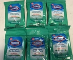 6 Of Clorox Disinfecting Wipes Go Pack, Fresh Scent Total 54. Fixed Price $10.95.