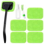 8 Pcs Car Windshield Cleaner Tool Kit With Removable Handle, Microfiber Towel.... Fixed Price $12.20.