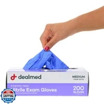 Dealmed Nitrile Medical Grade Exam Gloves, Disposable, Latex-free, Medium (20. Fixed Price $27.99.
