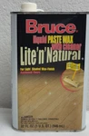 Bruce Lite Natural Liquid Paste Wax For Light Shaded Finished Floors. Fixed Price $79.99.