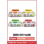 Sleepy Surface Cleaning Kitchen Towel & Wipe Mixed Pack 4X50 (200 Sheets). Fixed Price $44.90.