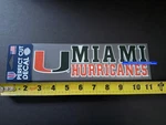 Miami Hurricanes Sticker Decal Window Metal Bumper Glass Body University Ncaa. Fixed Price $16.19.