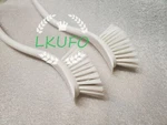 Two White Ikea Hook Cleaning Washing Scrub Brushes-safe For Nonstick Cookware. Fixed Price $8.99.