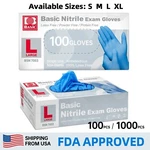 Blue Nitrile Medical Gloves Powder Free Latex Food Grade Disposable. Fixed Price $59.98.