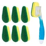 Lola Dish Brush W/soap Dispenser Wand, 1 7 Heads, Yellow & Green. Fixed Price $26.84.