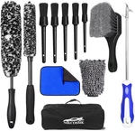 12PCS Wheel Kit For Cleaning And Tire, Rim Brush, Car Deta. Fixed Price $32.65.