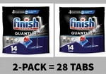 (2-PACK) Finish Quantum Advanced Dishwasher Pods Dishwashing Detergent 28 Tabs. Fixed Price $14.99.