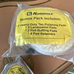 Koblenz Genuine Buffing Bonus Pack 6 Pads 4 Clips- Polish, Wool, Felt. Fixed Price $49.00.