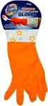 Spic And Span Fashion Long Cuff Latex Gloves No-slip Grip Flower Orange Large. Fixed Price $10.02.