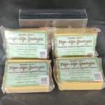 Trader Joe's Pop-up Sponges Vegetable Cellulose Yellow 12-PACK. Fixed Price $15.00.