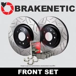 Front Brakenetic Premium Gt Slot Rotors + Ceramic Pads BPK90891. Fixed Price $400.58.