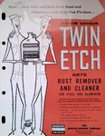 Vintage Farm Advertisement Spec Sheet Martin Senour Twin Etch Rust Remover Clean. Fixed Price $19.00.