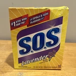 S.o.s Steel Wool Soap Pads Lavender - 10 Ct Nos. Fixed Price $22.49.