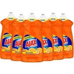 Ajax Triple Action Dish Liquid, 52 Oz, Orange, Carton Of 6 Bottles. Fixed Price $43.01.