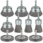 10 Pcs Wire For Drill, Coarse Carbon Steel Crimping Wheel Brush, 1/4. Fixed Price $14.09.