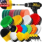 30PACK Drill Brush Attachments Set,scrub Pads & Sponge, Power Scrubber Wit. Fixed Price $41.28.