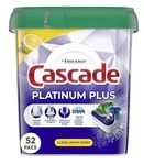 (156) Cascade Platinum Plus Dishwasher Pods Detergent Actionpacs Lemon. Fixed Price $74.99.