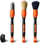 3PCS Car Detailing Set, Boars Hair BRUSHES,1PC Ultra Soft. Fixed Price $17.95.