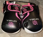 Sanabul Essential Gel Gloves 12 Oz Pink Black Leather Mma Kickboxing Vguc. Fixed Price $16.99.