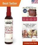 Wine Stain Remover Spray Eco-friendly & Fast-acting Solution 4 Fl Oz. Fixed Price $15.99.