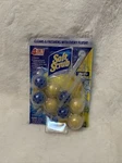 Pack 2 Soft Scrub 4-IN-1 Toilet Cleaner Rim Hangers Lemon Scent Nip. Fixed Price $14.27.