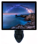 Decorative Photo Night Light, Milky Way Over Sea. Fixed Price $26.99.