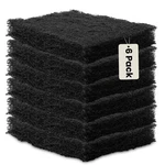 Harrier Hardware 6-PACK Heavy Duty Scouring Pads, 6X4 Inch Thick Black Scrub .... Fixed Price $13.07.