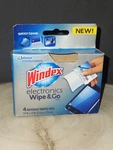 New Windex Electronics & Go Individual Wipes Htf Travel Box Of 4. Fixed Price $18.99.