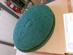 Lot Of 2 Americo 400317 Green Scrubbing Pads 17". Fixed Price $17.59.