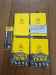 Lot Of 4 Rite Rain All-weather Notebook 5/8" X 7" Yellow Bonus Pen. Fixed Price $44.99.