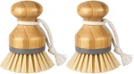 Mr.siga Bamboo Palm Scrub 2 Pack Dish Pot Pan Kitchen Cleaning Brushes. Fixed Price $23.99.