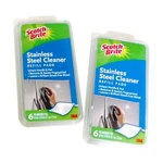 Free Ship $15+ 2 Scotch-brite 3M Stainless Steel Cleaner Wipes Pads Polish. Fixed Price $7.50.