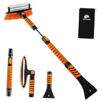 Metoware 44'' Snow Brush And Ice Scrapers For Car Windshield, Orange. Fixed Price $41.27.