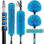 Ceiling Fan Duster 18FT Extension Pole Cobweb Reusable Blue Hicavar Foot High. Fixed Price $104.99.