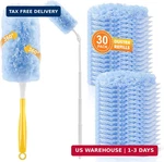 30-PACK Heavy Duty Duster Refills Compatible With Swiffer, 3FT Extendable Handle. Fixed Price $20.99.