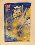 Pack 2 Soft Scrub 4-IN-1 Toilet Cleaner Rim Hangers Lemon Scent Nip. Fixed Price $9.99.
