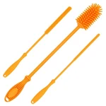 Kitchiny 12.5" Silicone Bottle Brush & Straw Count (pack Of 1), Orange. Fixed Price $22.57.