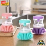 1 Pc Kitchen Pot Cleaning Brush Dishwashing With Built-in Soap Dispenser. Fixed Price $9.79.